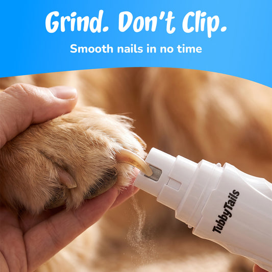 Grind, don't clip: smoothing a dog's nail with the grinder