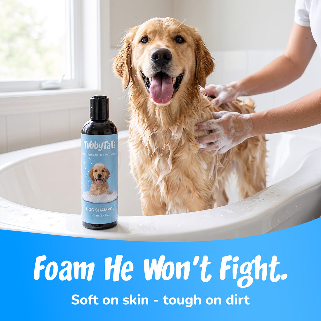 Foam he won't fight: soft on skin, tough on dirt
