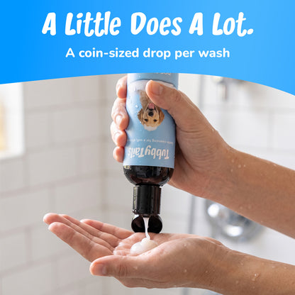 A little does a lot: a coin-sized drop of shampoo per wash